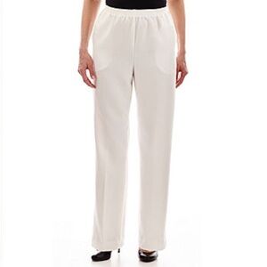 Alfred Dunner Straight Leg Pull-on Elastic Waist Pant Size 20W